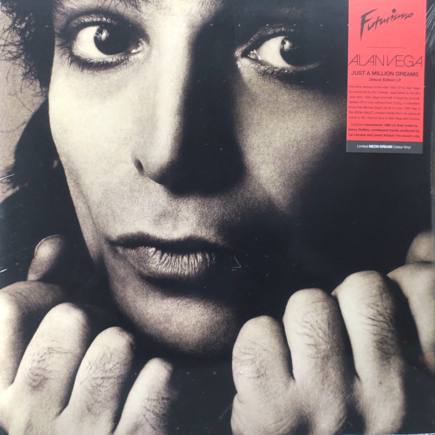 ALAN VEGA 'Just A Million Dreams' YELLOW Vinyl LP - Limited Edition 1985 New Wave Record - Perfect for Music Collectors & Retro Vinyl Enthusiasts