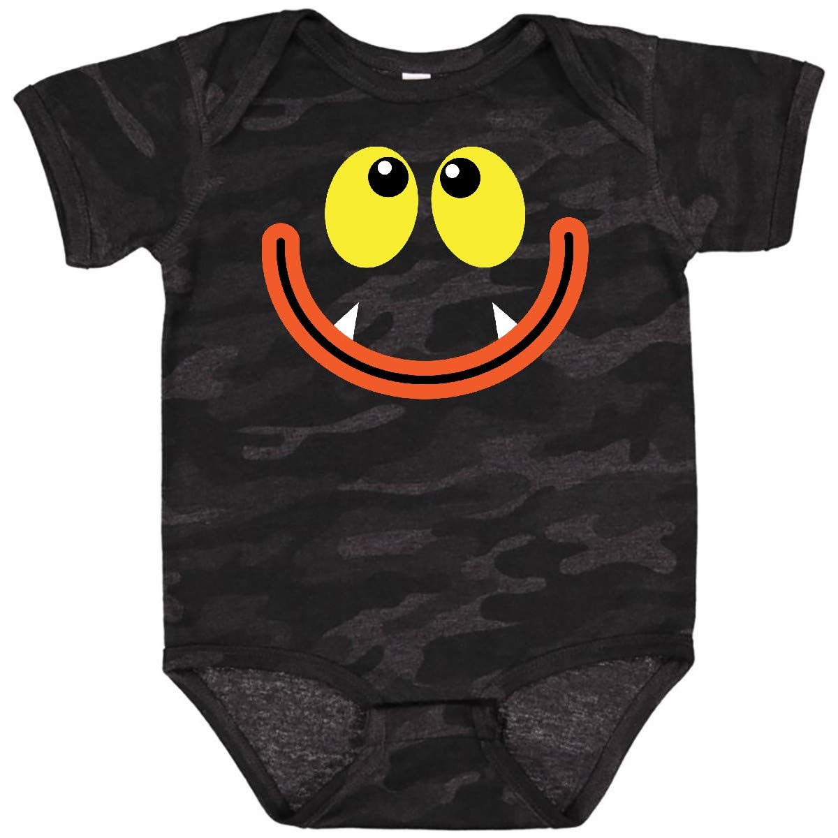 Inktastic Monster Face Baby Bodysuit - Cute & Soft Cotton Onesie for Infants & Toddlers - Perfect for Halloween, Birthday Parties & Everyday Playtime