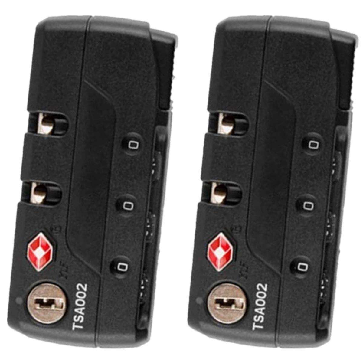 2-Pack TSA Approved Luggage Locks - Secure Combination Suitcase Locks for Travel, Backpacks & Storage Cases - Durable Password Lock Replacement for Suitcase Pull Rod & Trunk (Perfect for Airports, Hotels & College Dorms)