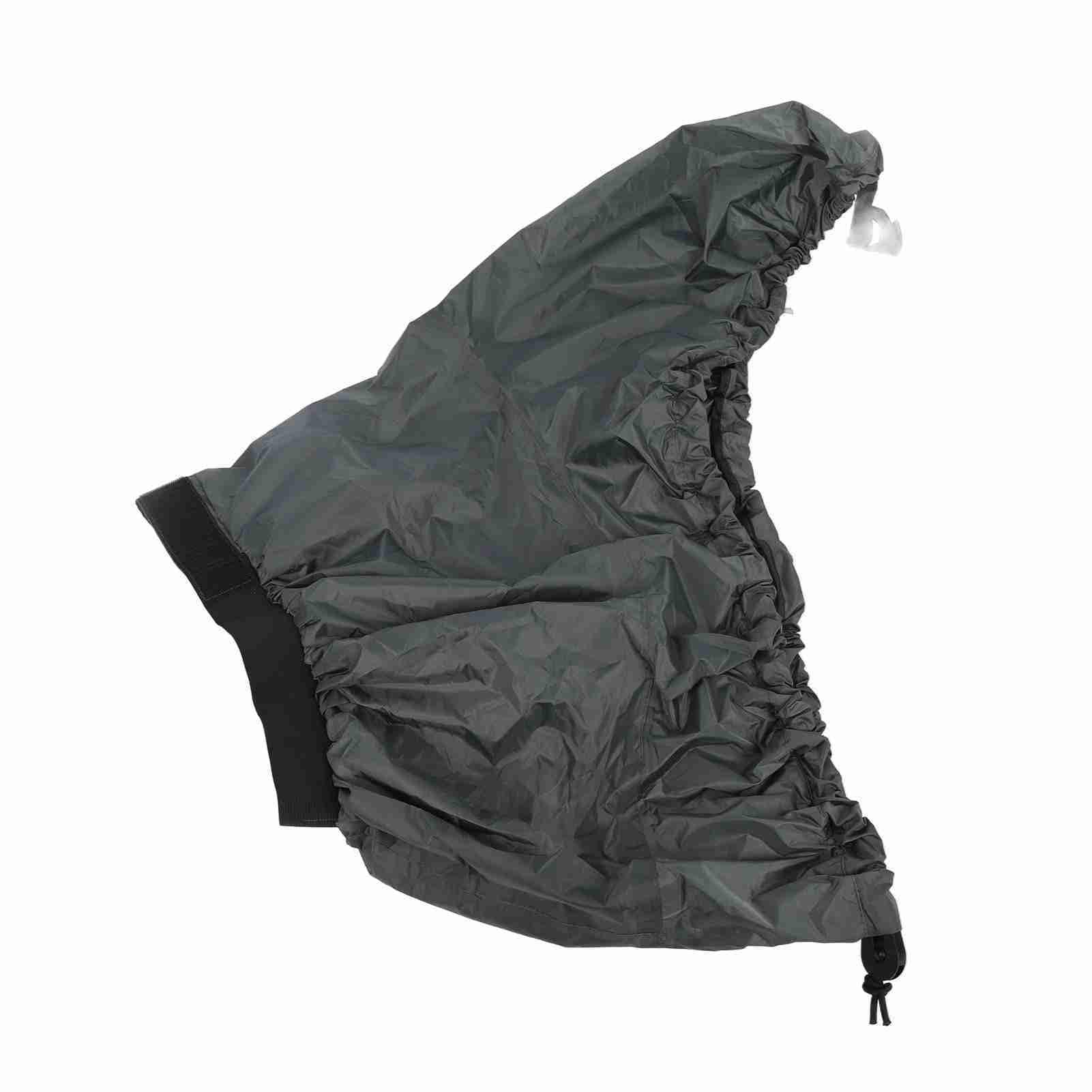HURRISE Universal Waterproof Kayak Spray Skirt with Adjustable Elastic Straps - Nylon Kayaking Accessory for Whitewater, Sea & Recreational Paddling