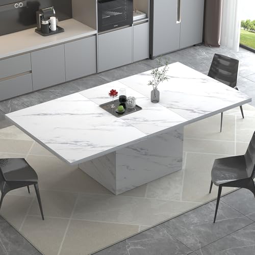 White Faux Marble