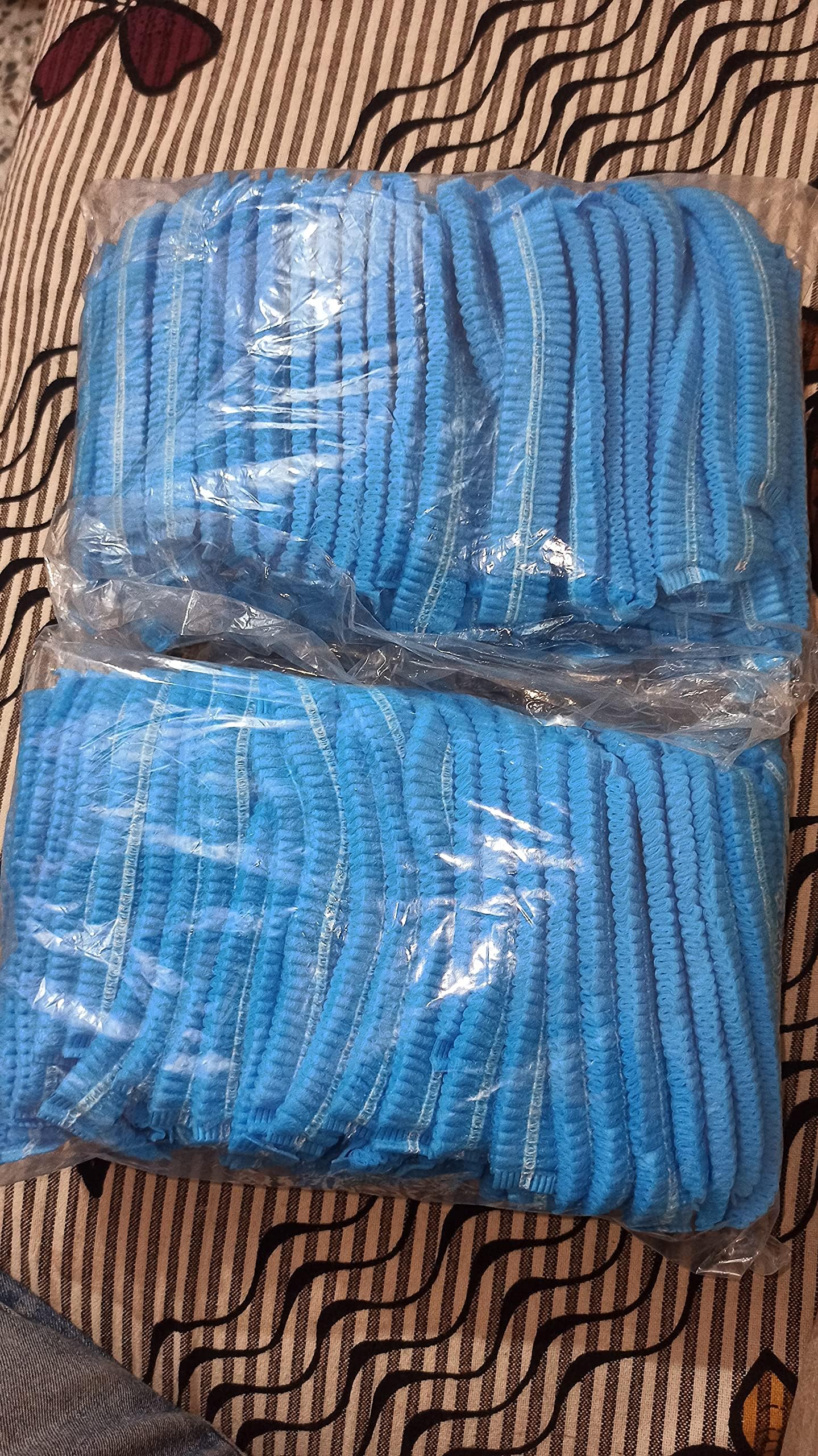 KAPGGRILA Disposable Non-Woven Head Caps (100 Pack) - Hair Protection for Food Service, Medical & Salon Use