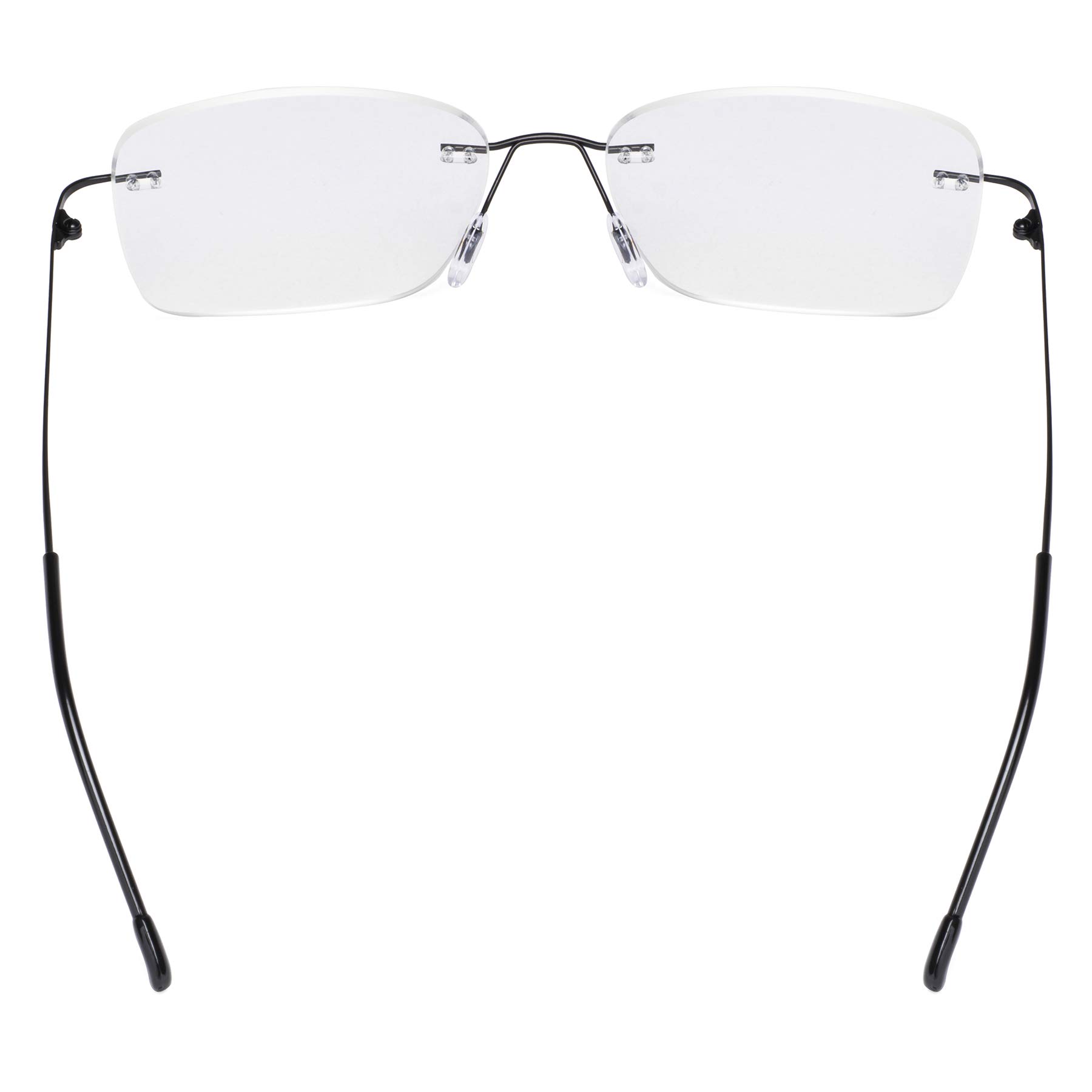 CessBlu Rimless Reading Glasses - Lightweight Blue Light Blocking Computer Glasses for Women & Men - Perfect for Office Work, Reading & Screen Time
