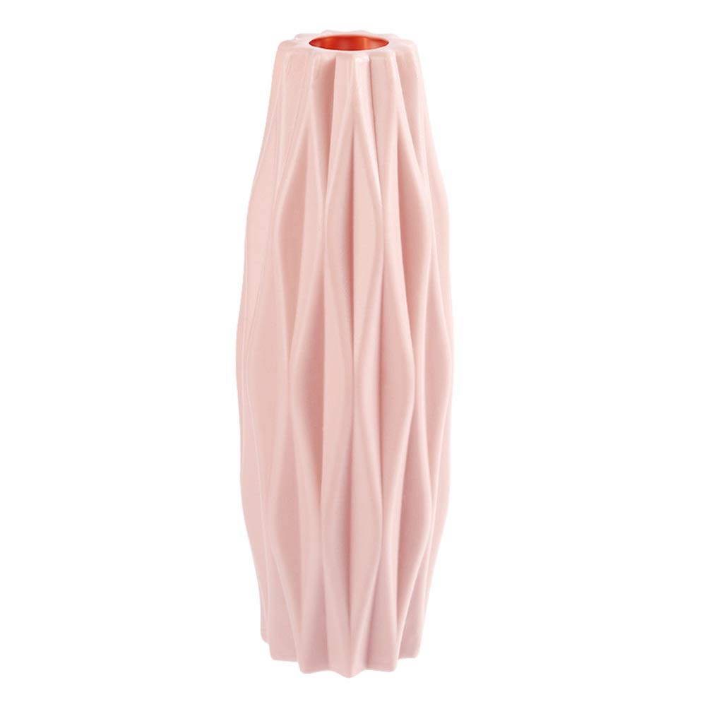 SUPVOX Pink Modern Flower Vase - Elegant Home Decor Floral Vase for Living Room, Wedding Centerpiece, Dining Table & Event Decoration | Perfect for Home, Office & Special Occasions