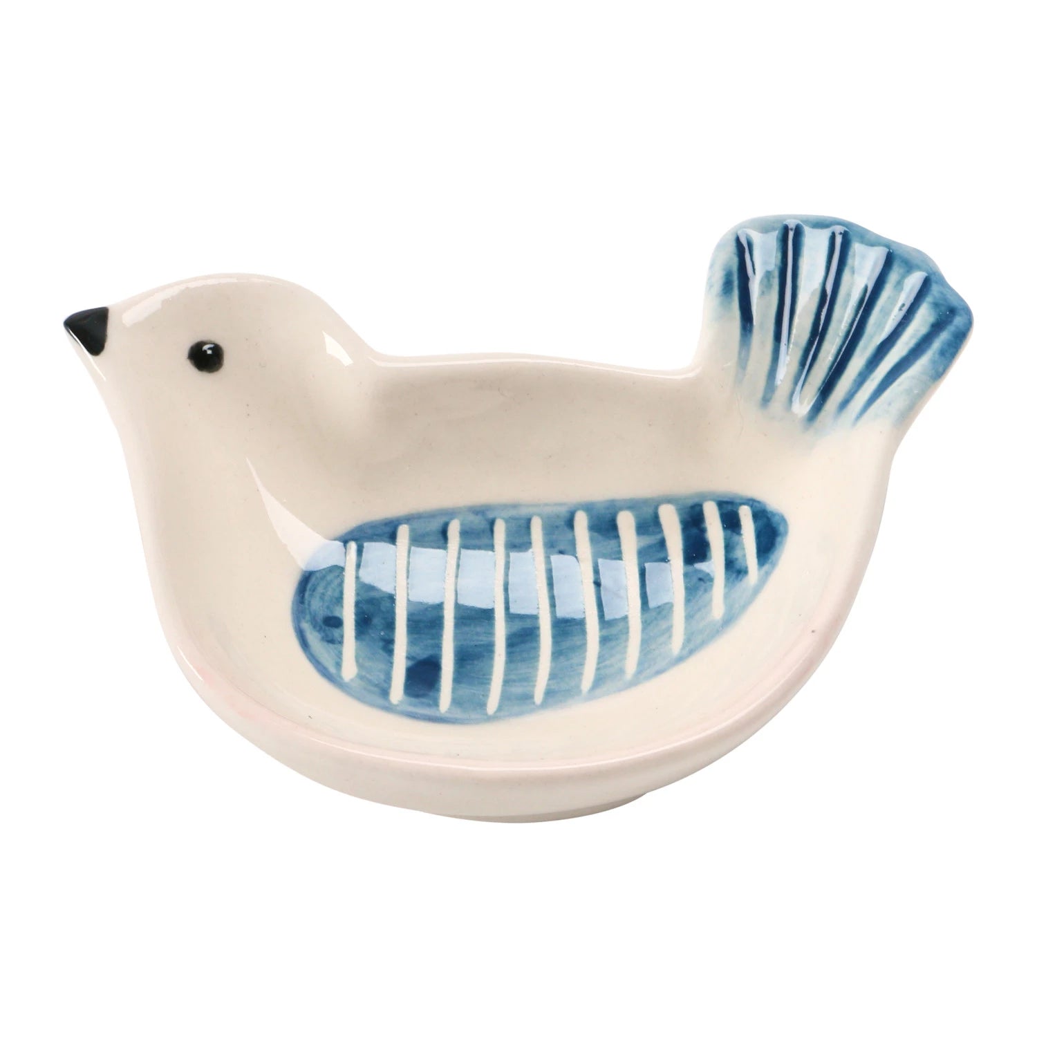 Small Ceramic Bird Dish - Handmade Stoneware for Birds - Perfect for Bird Feeders, Home Decor & Garden Accents