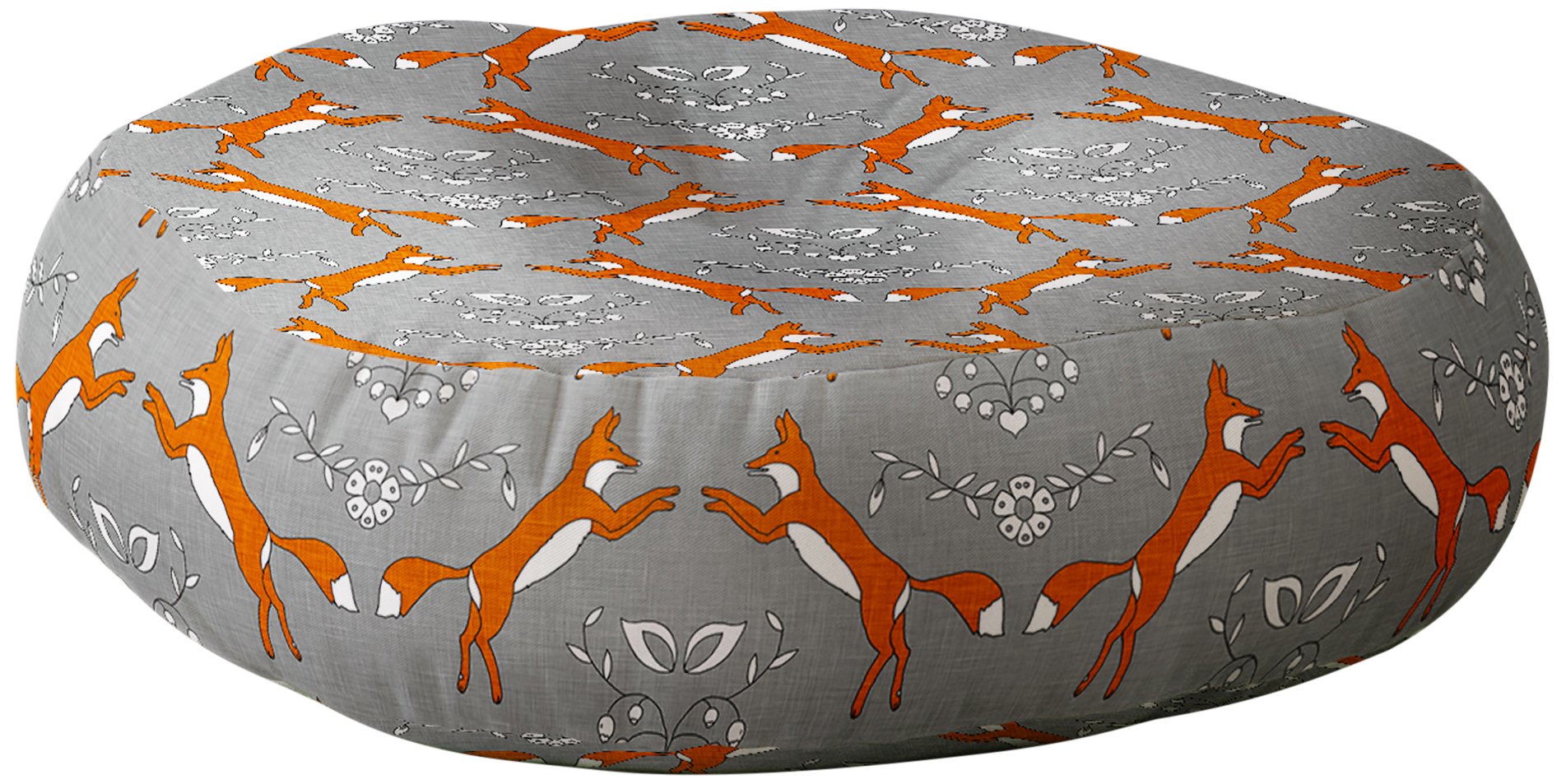 Deny Designs Holli Zollinger Floor Pillow with Foxen Print - Bohemian Style Decorative Floor Cushion for Living Room, Bedroom, Nursery or Outdoor Use