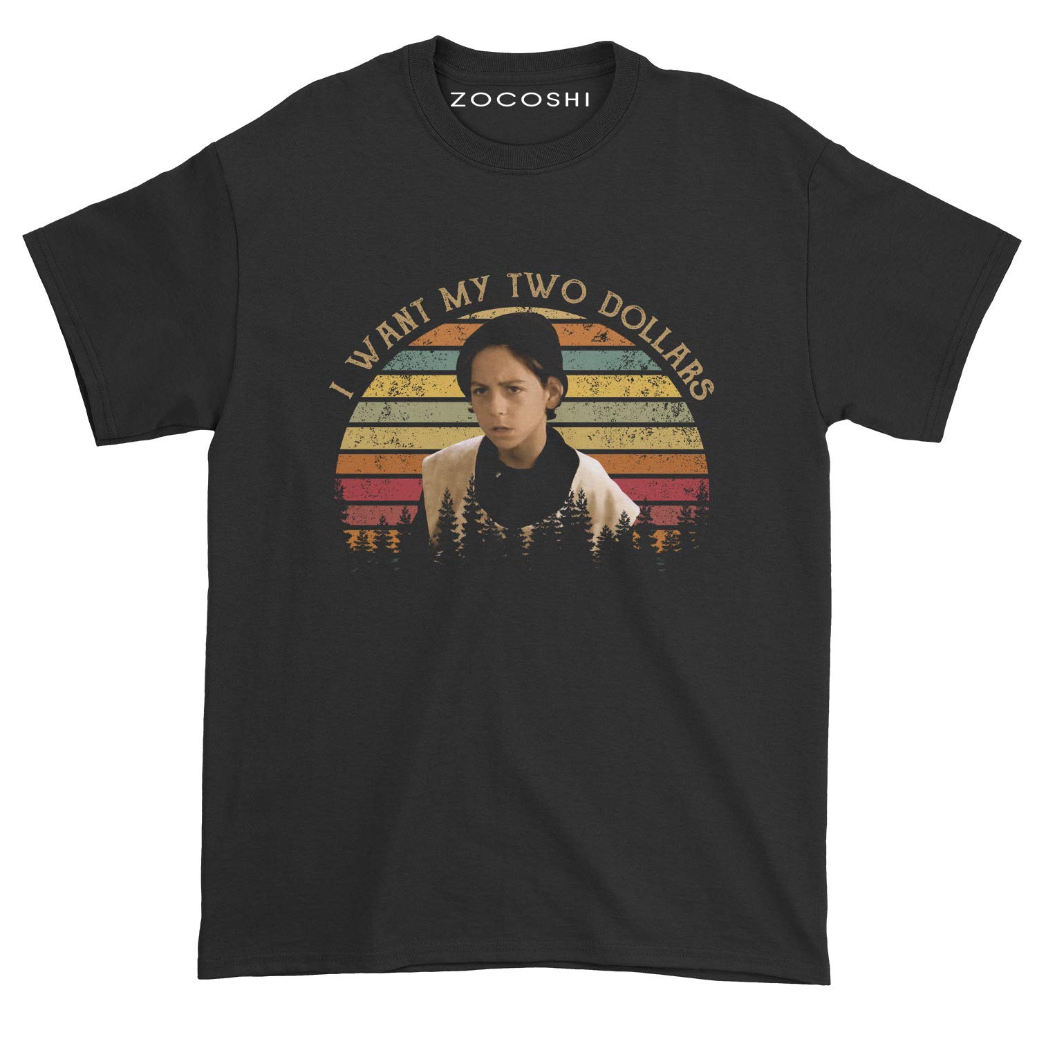 Zocoshi 'I Want My Two Dollars' Funny Movie Quote T-Shirt - Perfect for Fans of 80s Comedy & Casual Wear