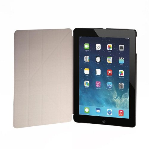 Premium PU Leather Folio Stand Case for Apple iPad 5 & iPad Air - Ultra Slim Protective Cover with Auto Sleep/Wake (Black) | Perfect for Work, Travel & Home Use