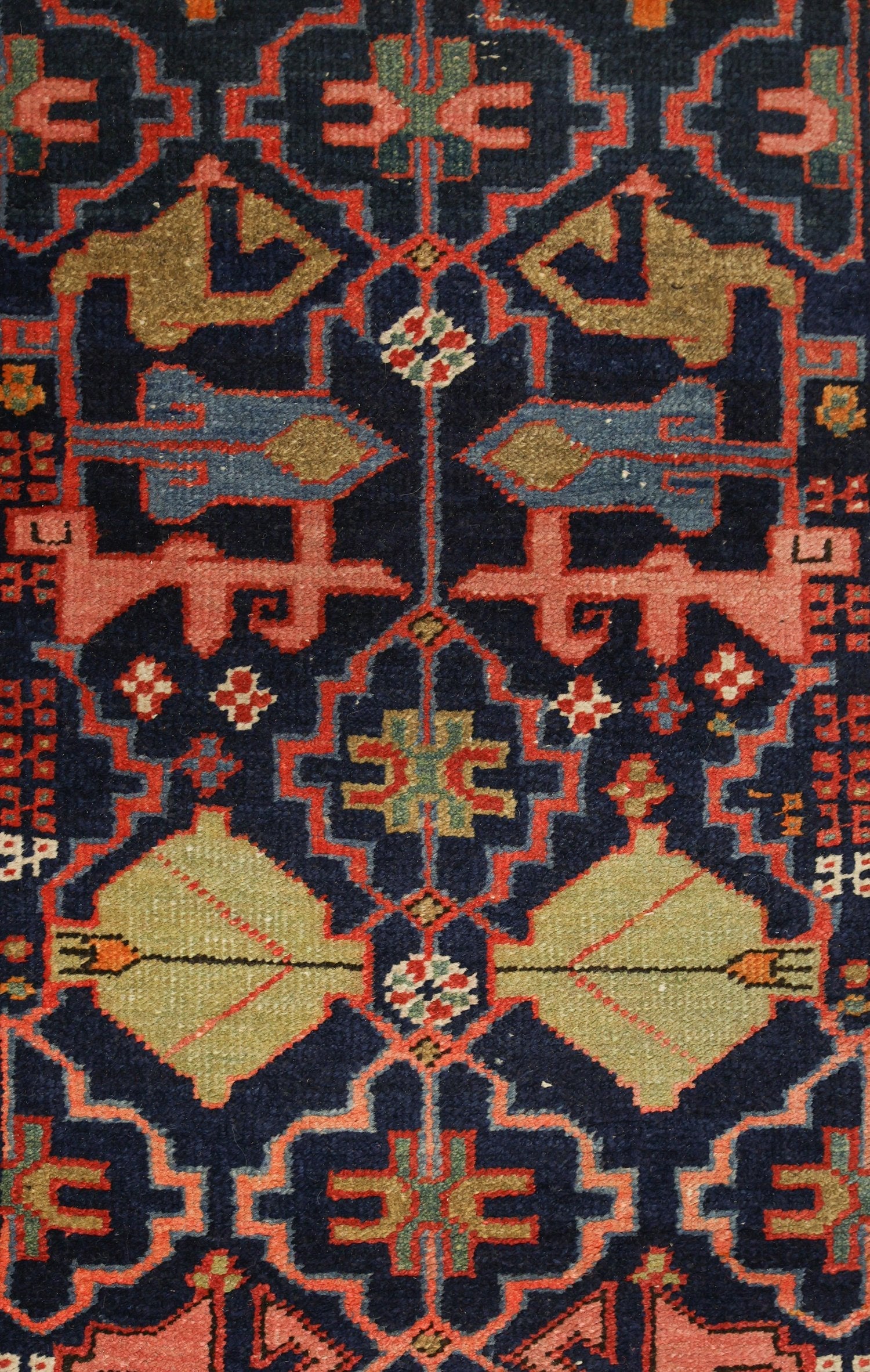 Antique Heriz Handwoven Tribal Rug - Authentic Persian Carpet J76372 for Living Room, Bedroom & Home Decor
