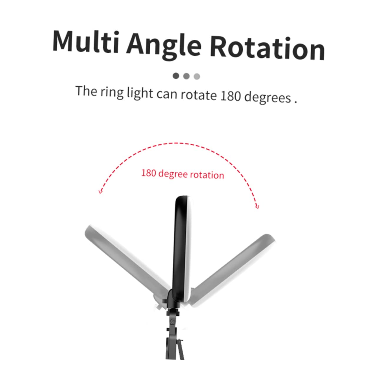 Hemobllo Clip Fill Light Ring Light for Photography, Selfie Stand with LED Ring Light - Large Computer Desk Ring Light, Octobuddy Clip-On Light, Portable for YouTube, TikTok, Live Streaming & Video Calls
