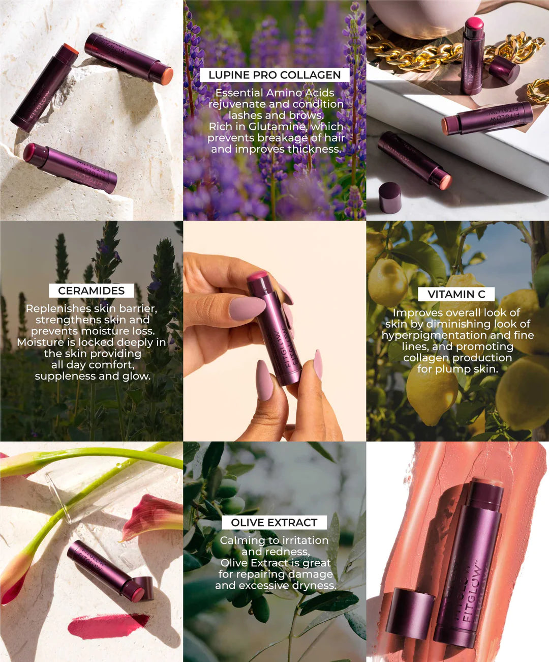 Cloud Collagen Lipstick & Cheek Balm - Hydrating Vegan Makeup for Lips & Cheeks | Perfect for Daily Wear & Special Occasions