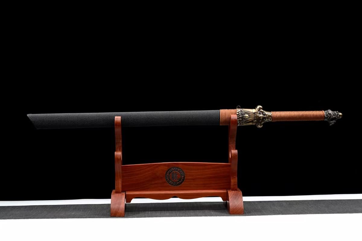 Battle Ready Dragon Tang Dao Sword - Forged High Carbon Steel Full Tang Blade | Chinese Martial Arts Weapon for Training, Display & Collection