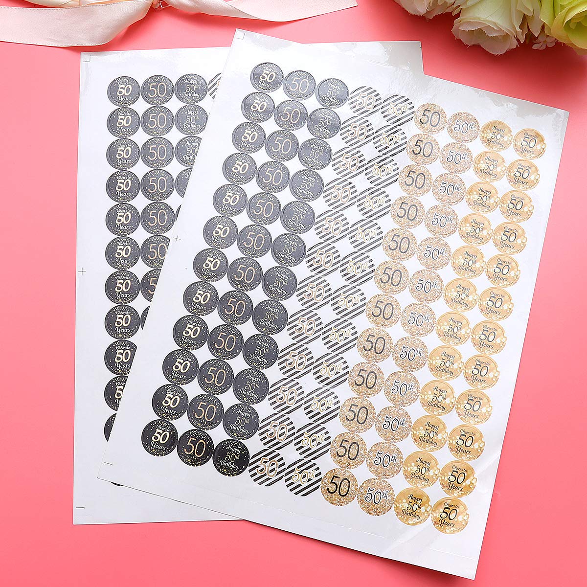 2 Pack Glitter Alphabet Letter Stickers for Halloween Decor, Scrapbooking, Classroom Mailbox - Happy Birthday, Numbers, DIY Crafts (Ideal for Party Invitations, Greeting Cards, Journals)