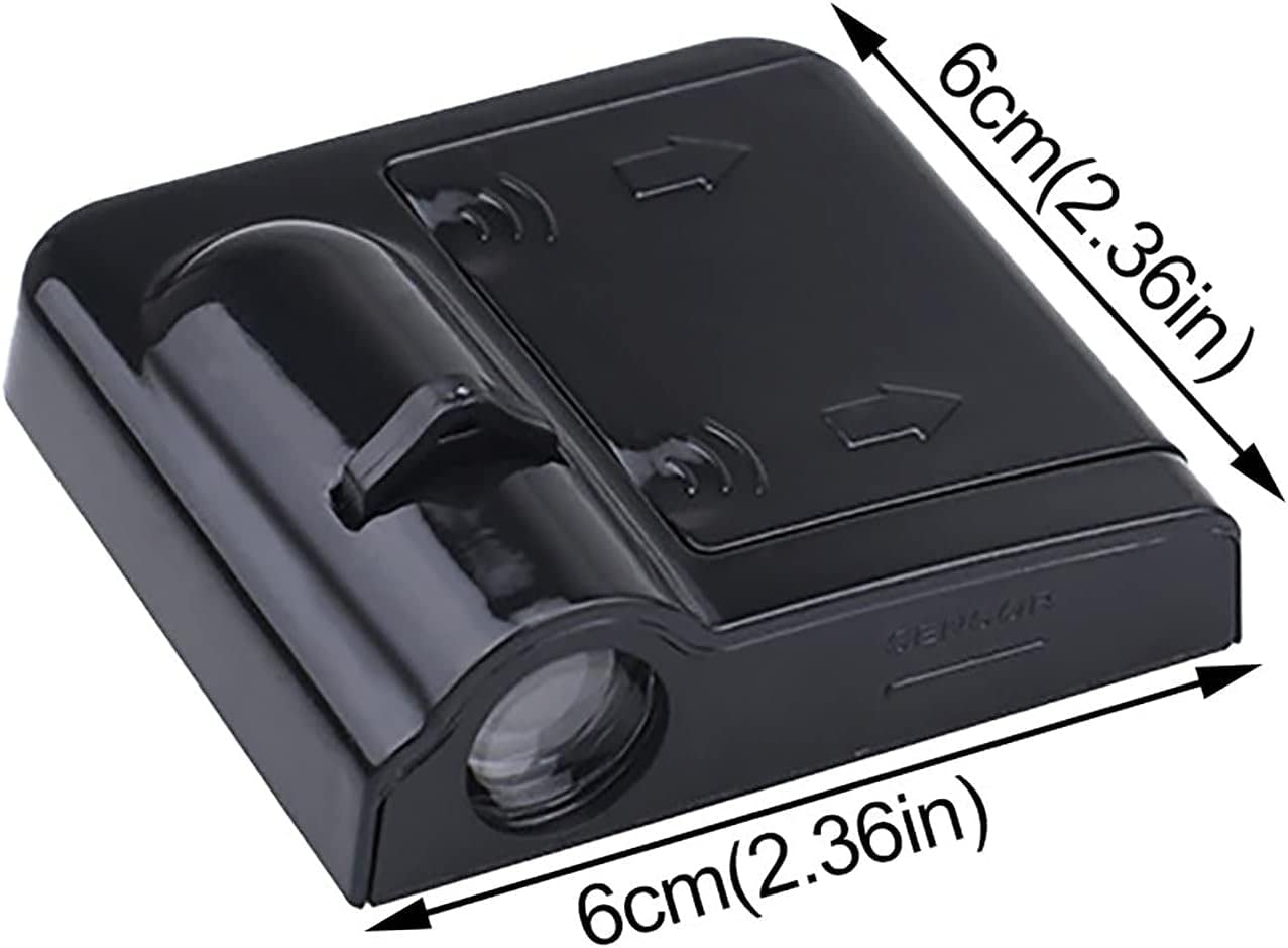 Premium Car LED Door Light Logo Projector - Ghost Shadow Projection for Automobile Brand Series - Universal Fit (Black, 2 Pack) - Enhance Your Vehicle's Style & Night Safety - Perfect for Car Enthusiasts, Night Driving & Brand Promotion