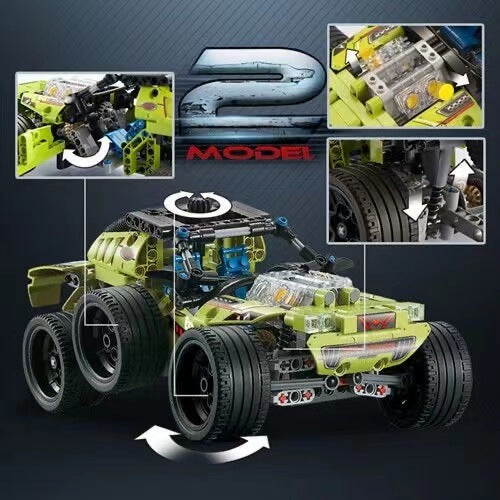 Decool 33012 Sand Storm SUV - 1:14 Scale Remote Control Car, 4WD Off-Road RC Vehicle with 2.4GHz Controller - Perfect for Outdoor Adventure, Backyard Racing & Kids Birthday Gifts