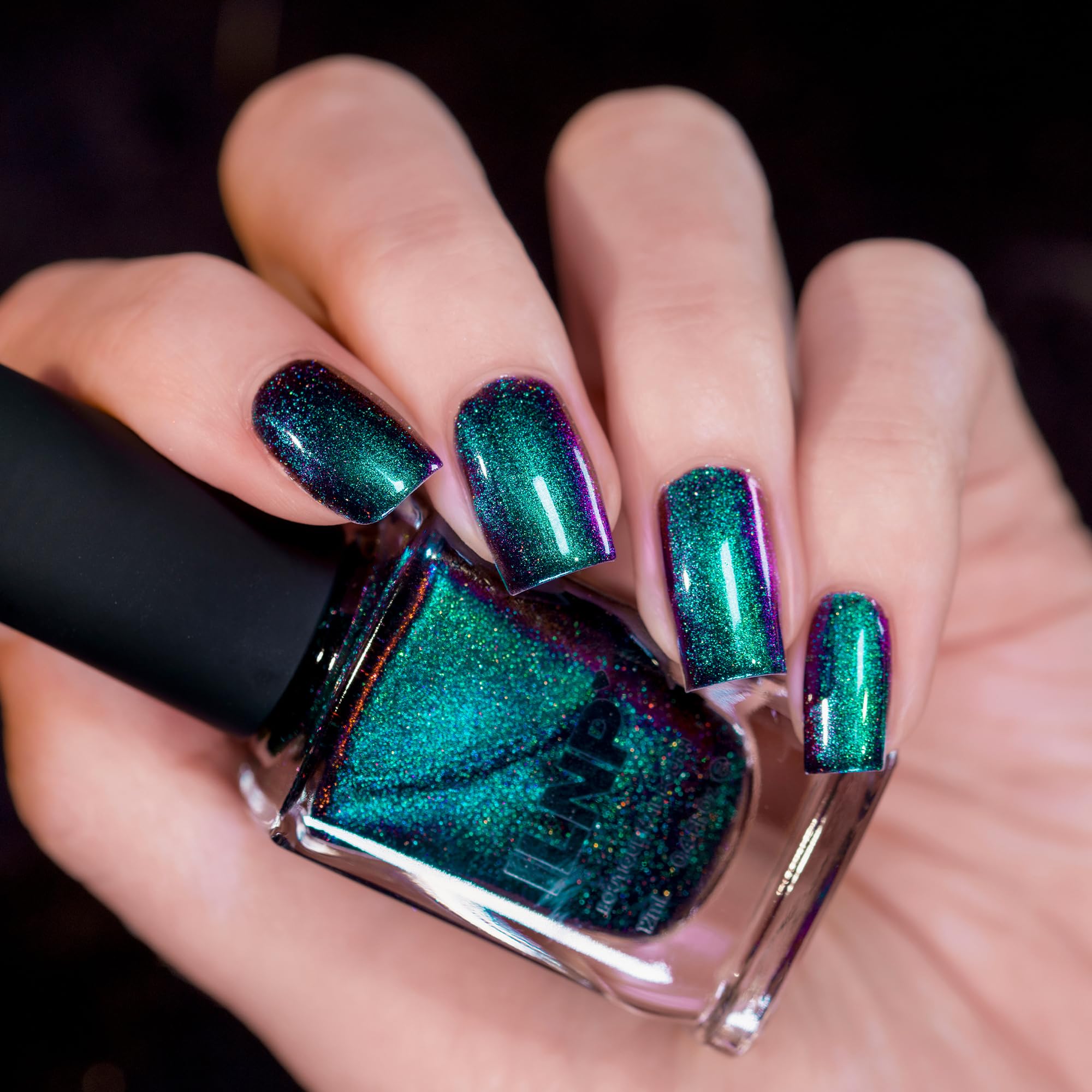 ILNP Deep Space - Teal to Purple Magnetic Holographic Nail Polish | Long-Lasting Chip-Resistant Formula | Perfect for Parties, Weddings & Special Occasions