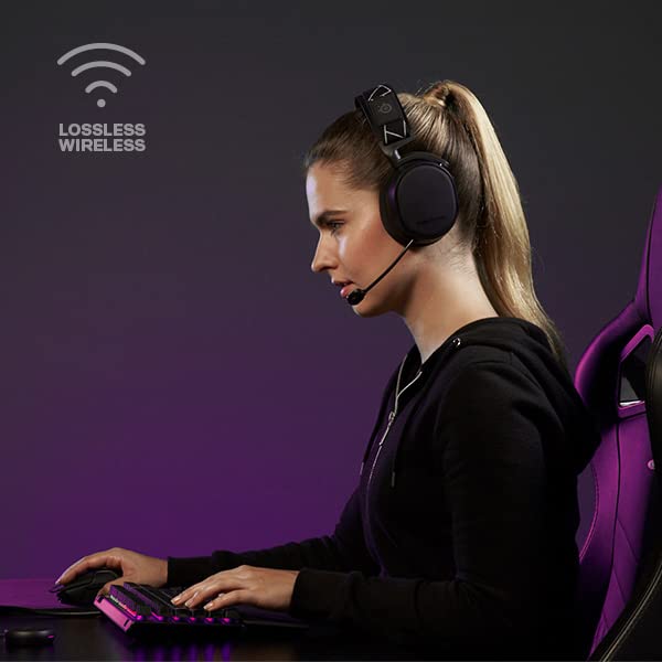 Arctis 9 Wireless Gaming Headset for PC - Noise Cancelling Bluetooth Headphones with Microphone for PS5, Xbox & PC Gaming - Perfect for Competitive Gaming & Home Office Use