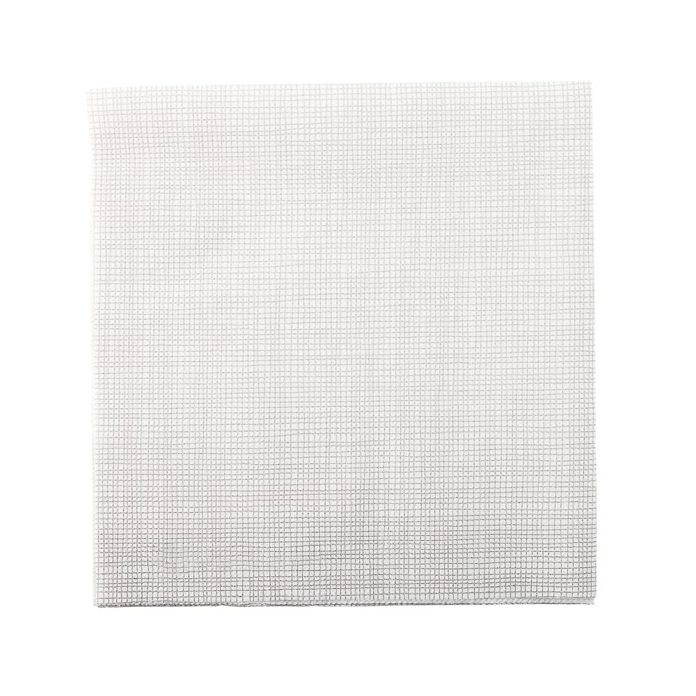 Restaurantware Luxenap 15.5 x 15.3 Inch 2-Ply Disposable Dinner Napkins - 1800 Count, Linen Feel with Gray Threads, White Folded Paper Napkins for Restaurants, Weddings, Parties & Everyday Dining