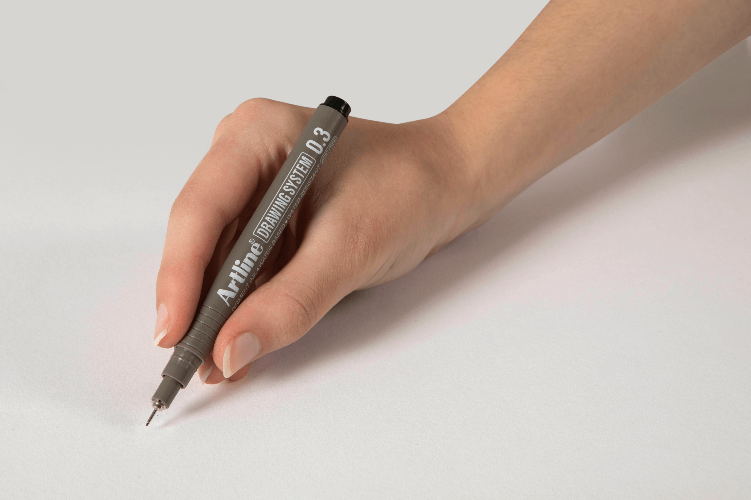 Artline 233 Fine Line Drawing Pen Set - 0.3mm Black Ink Technical Pens (12 Pack) for Sketching, Drafting & Architectural Drawings