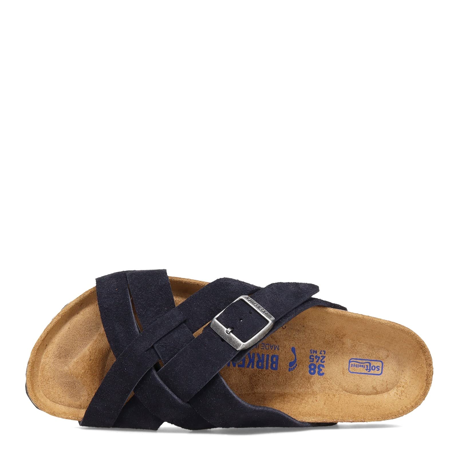 Birkenstock Men's Lugano Soft Footbed Sandals in Tobacco Oil Leather – Comfortable & Durable for Casual Wear, Travel & Outdoor Activities