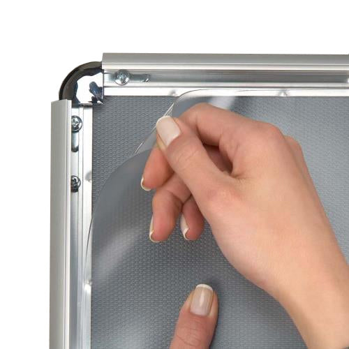 11x17 Snap Frame Poster Sign Holder - 1 Inch Wide Black Frame with Safe Rounded Corners for Retail, Office, and Restaurant Displays
