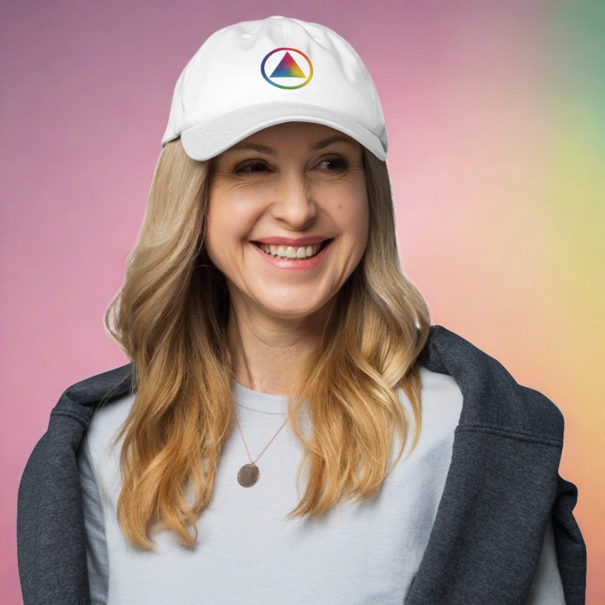Rainbow Resilience Embroidered Pride Dad Hat - LGBTQ+ Support Baseball Cap for Men & Women - Perfect for Pride Parades, Festivals and Everyday Wear