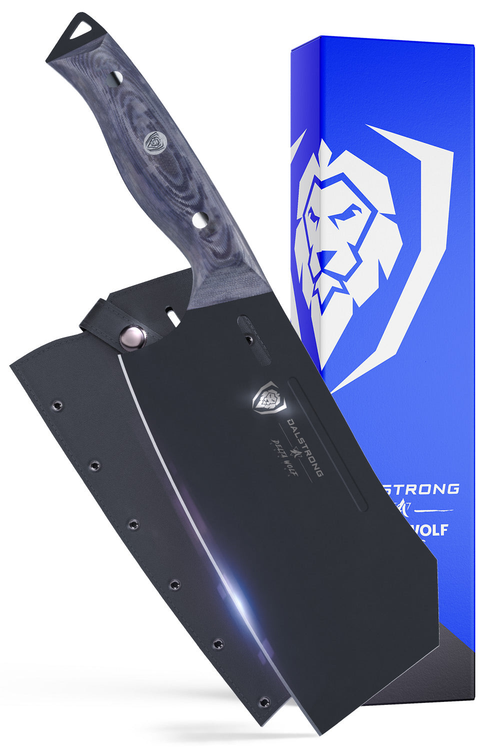 Delta Wolf Series 7-Inch Cleaver Knife by Dalstrong - Premium Kitchen Knife for Meat, Vegetables & Heavy-Duty Chopping - Perfect for Chefs & Home Cooks