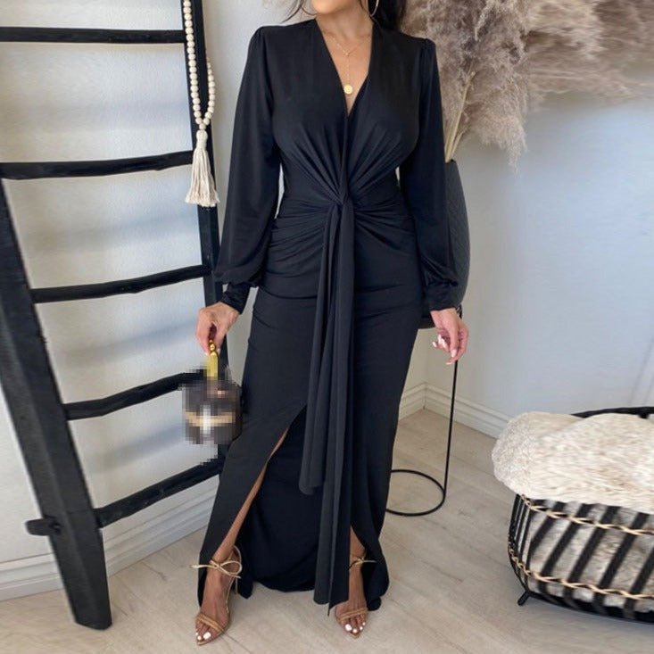 Emilia Elegant Slinky Evening Bodycon Maxi Dress for Women - Sexy Formal Gown for Prom, Party & Special Occasions