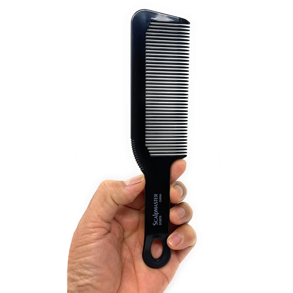 Scalpmaster 9 Inch Professional Barber Clipper Comb - Black Hair Cutting & Blending Comb for Fade, Taper & Precision Haircuts (1 Piece) - Perfect for Salon, Home & Professional Styling