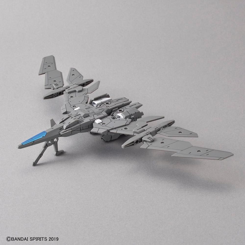 Bandai 30 Minutes Missions 1/144 EV 02 Extended Armament Vehicle Air Fighter Gray Ver Model Kit - Build & Customize Your Own Sci-Fi Mecha for Display & Combat Scenes