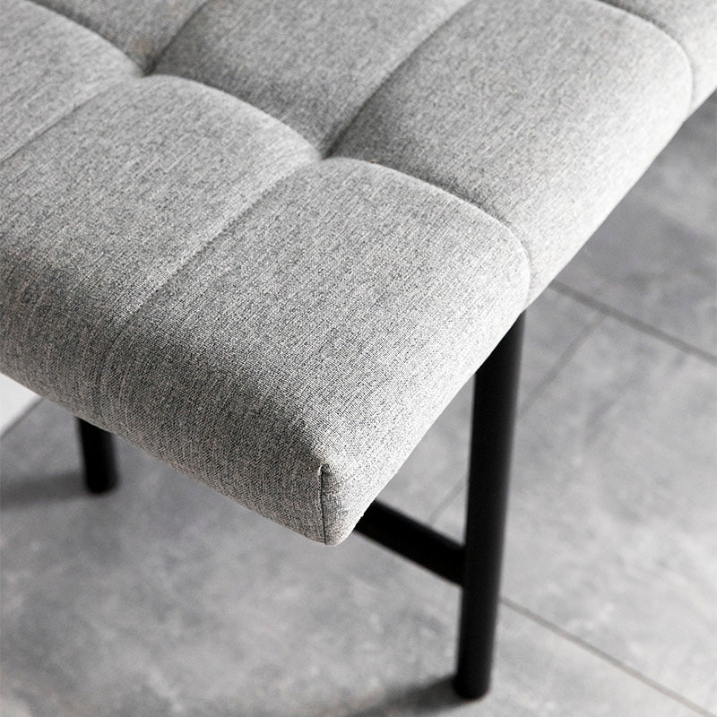 JORY 100CM Light Grey Bench Seat - Modern Upholstered Entryway, Bedroom, or Living Room Bench with Sturdy Wooden Legs