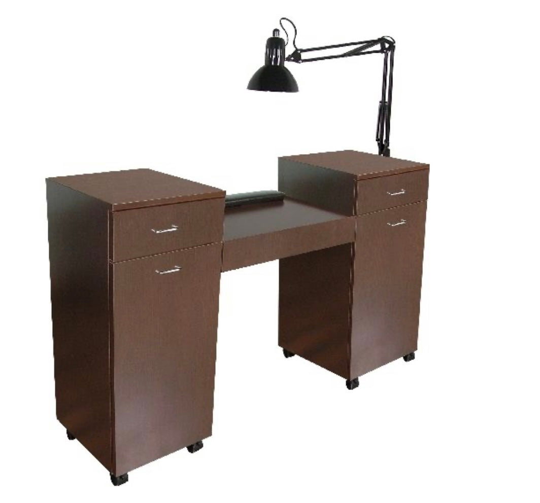 Java 56 Nail Table - Professional Manicure & Pedicure Spa Table with Adjustable Height for Salon, Nail Studio & Home Use - Perfect for Nail Technicians & Beauty Professionals