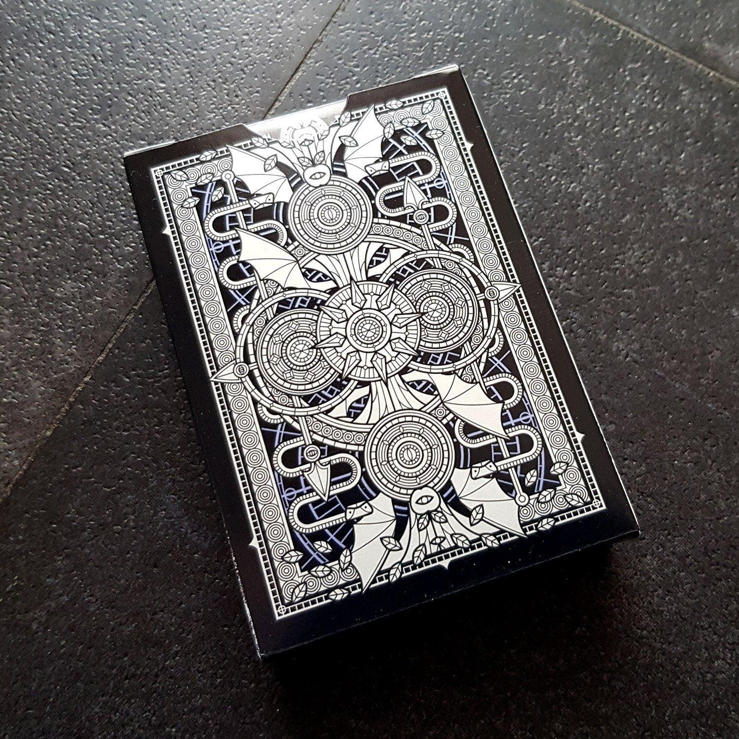 Premium SINS Black Anima Playing Cards - Elegant Gothic Design for Poker, Magic Tricks & Collectors | Perfect for Game Nights, Cardistry & Gifts