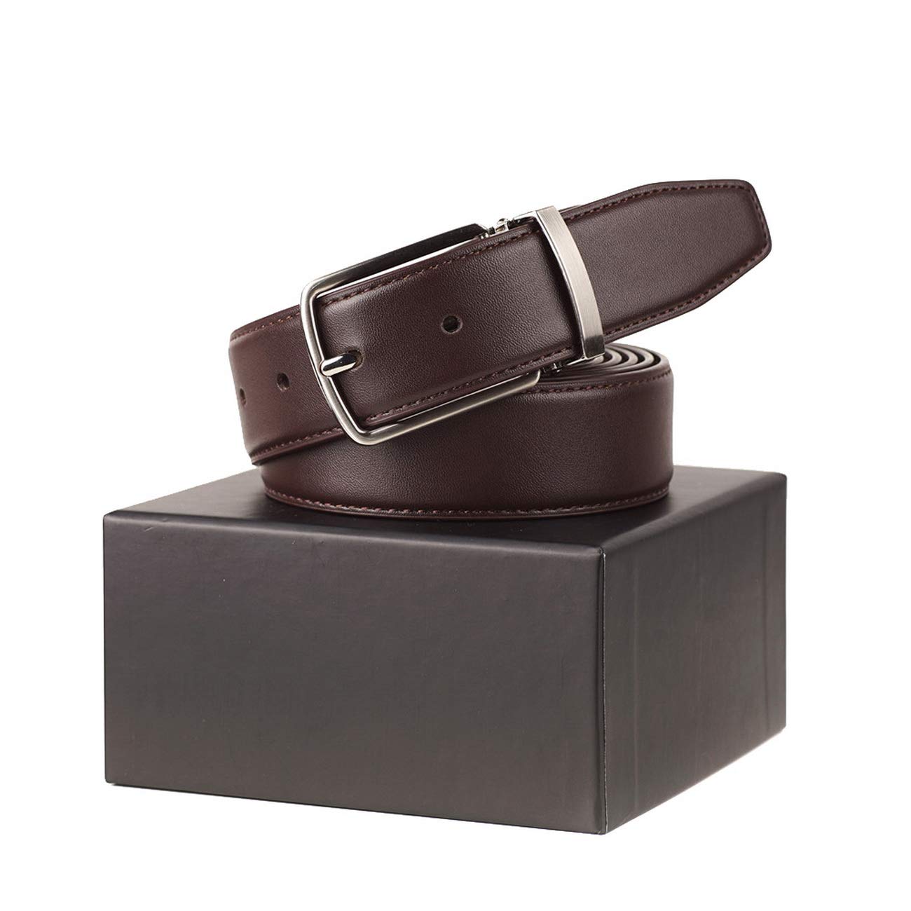 Men's Big & Tall Leather Belt - Adjustable 36