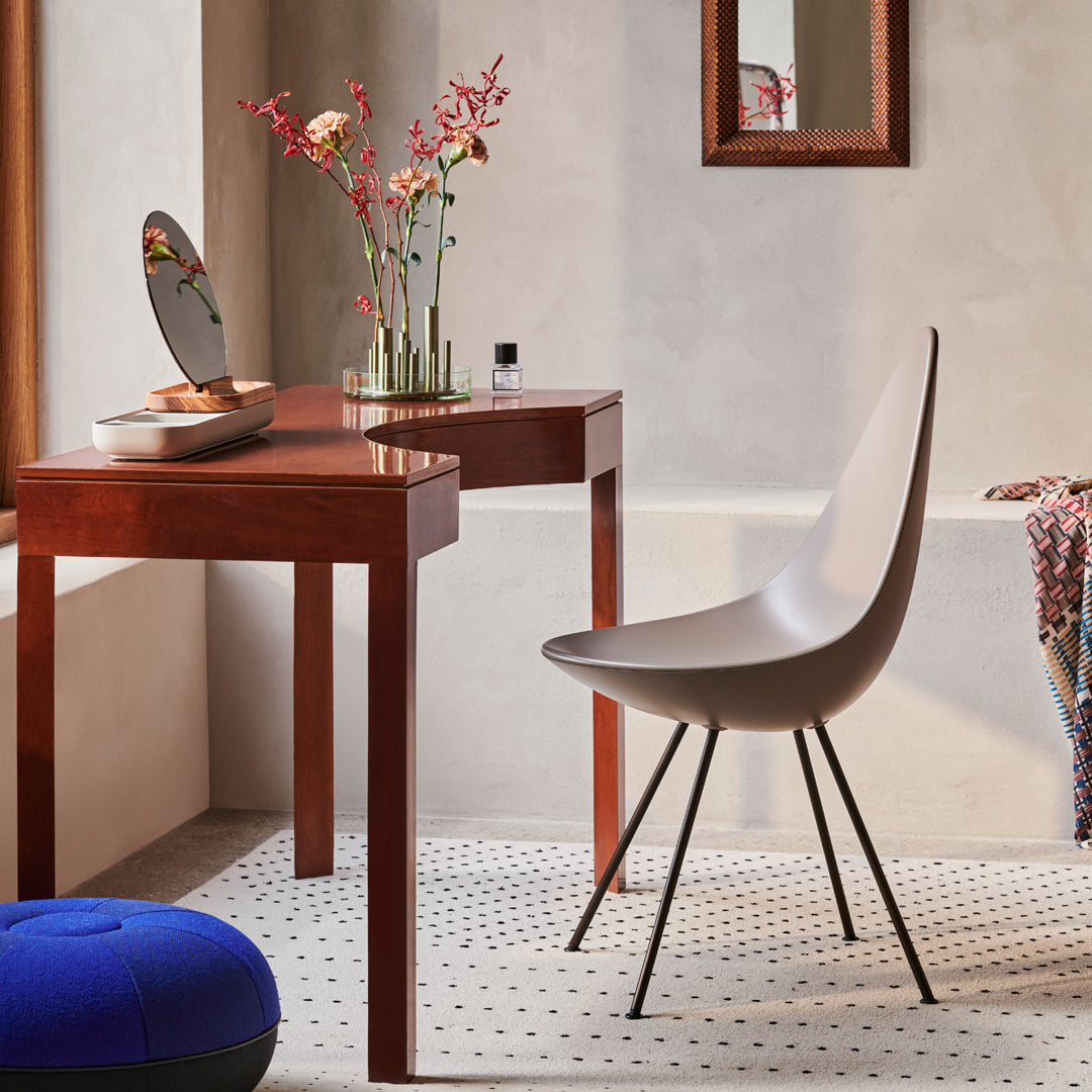 Drop Chair Plastic - Modern Lightweight Indoor/Outdoor Stackable Chair for Home, Office, and Patio Use