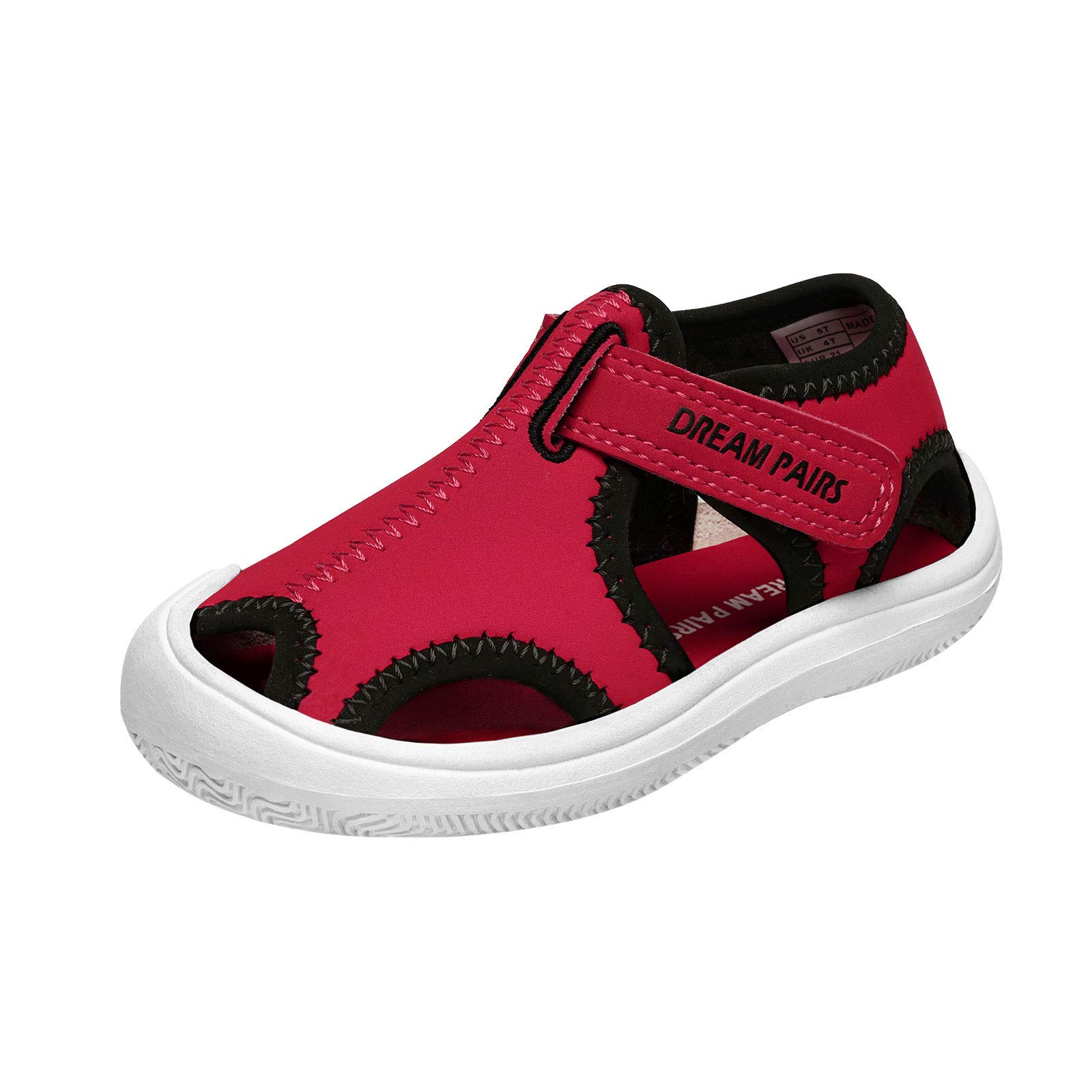 DREAM PAIRS Kids Water Shoes for Boys & Girls - Toddler & Little Kid Closed Toe Summer Sandals for Beach, Pool & Outdoor Play