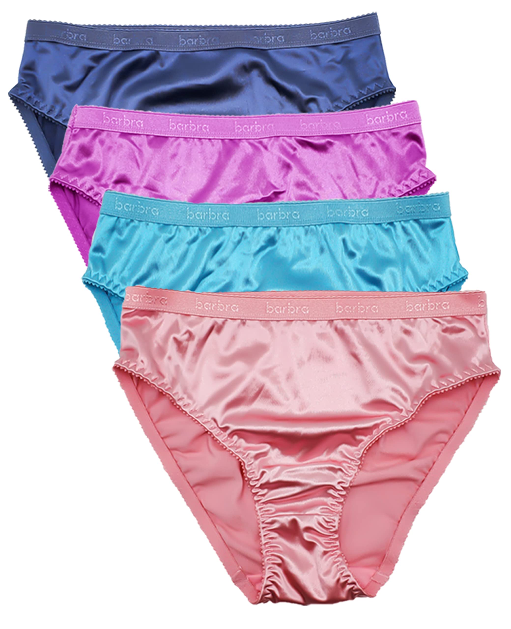 Silky Satin Bikini Panties for Women - Comfortable & Sexy Underwear Set, Small to Plus Size, Multi-Pack (3/5/7 Pack) - Perfect for Daily Wear, Sleepwear & Special Occasions