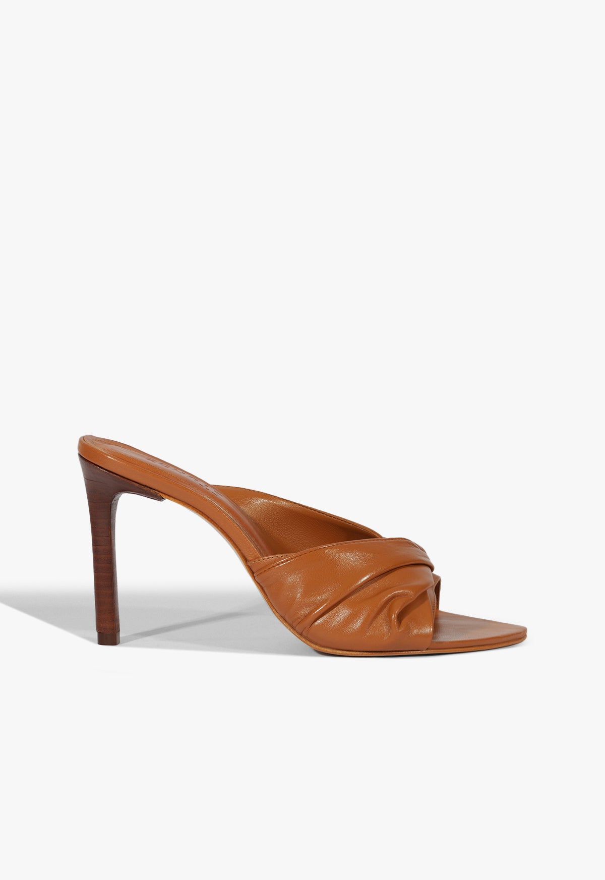 Lori Leather Sandal with 2.5 Inch Heel - Women's Comfortable High Heel Sandals for Summer, Beach, and Casual Outings