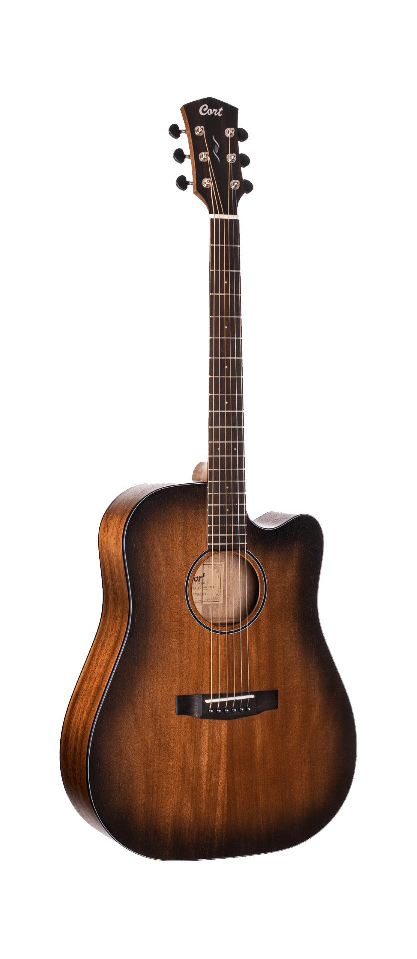 Cort CORE DC AMH All Mahogany Acoustic Guitar with Hard Case - Perfect for Beginners, Campfire Singalongs & Home Recording Studios