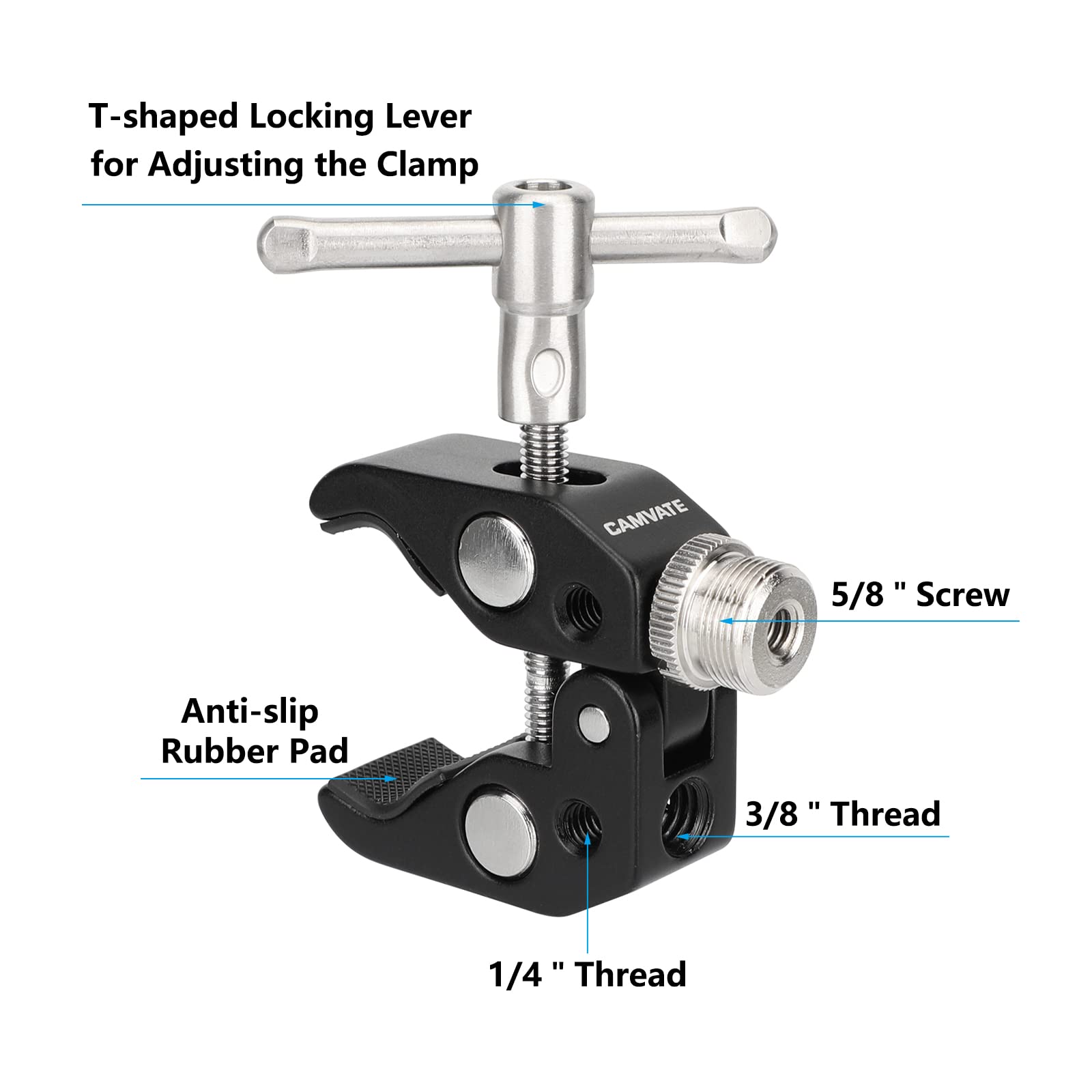 CAMVATE Super Crab Clamp with 5/8