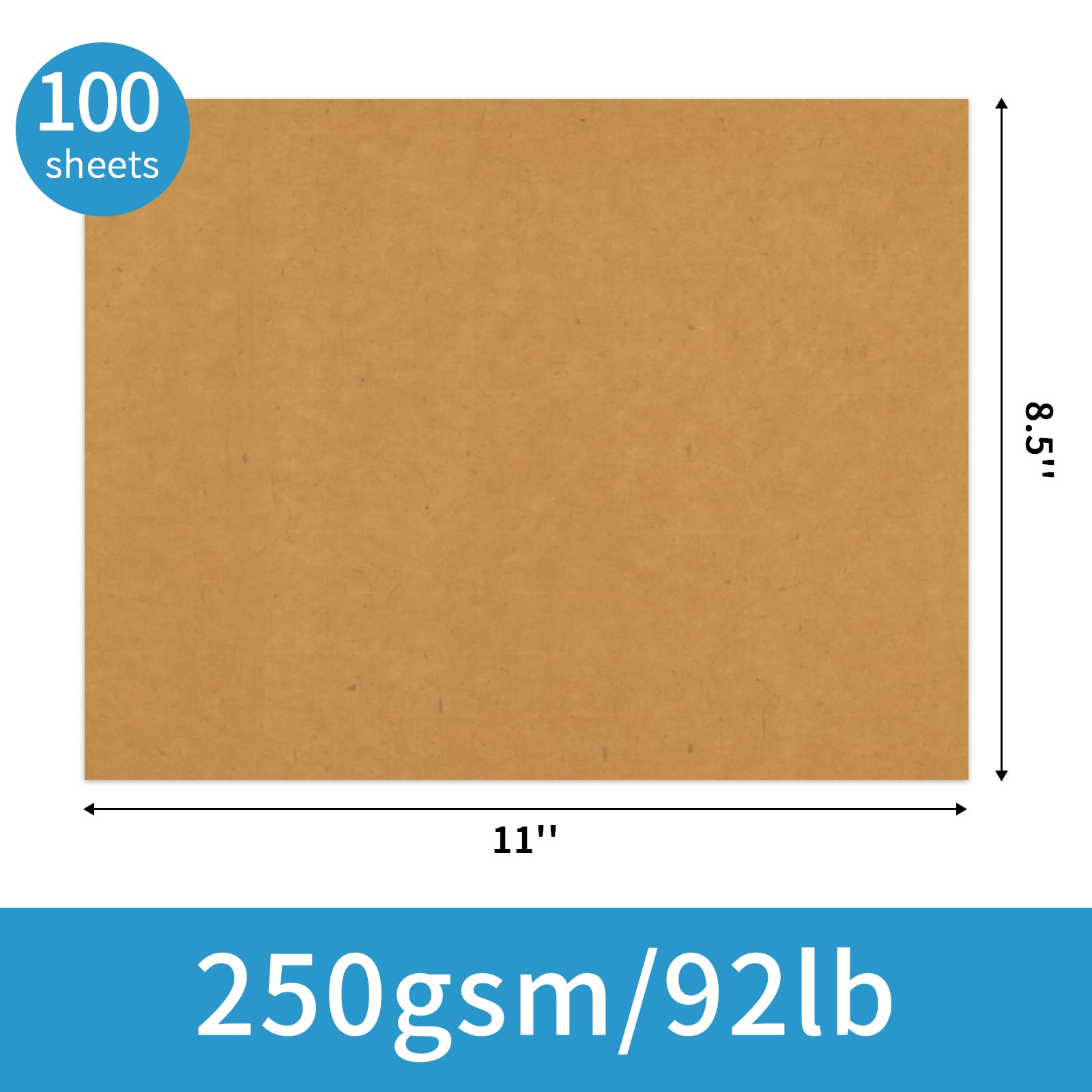 Premium 100 Sheets Pastel Blue Cardstock Paper 8.5 x 11 Inches - 250gsm/92lb Thick Construction Paper for DIY Crafts, Card Making, Invitations, Scrapbooking, Printing & Drawing - Perfect for School Projects, Wedding Invitations & Home Decor