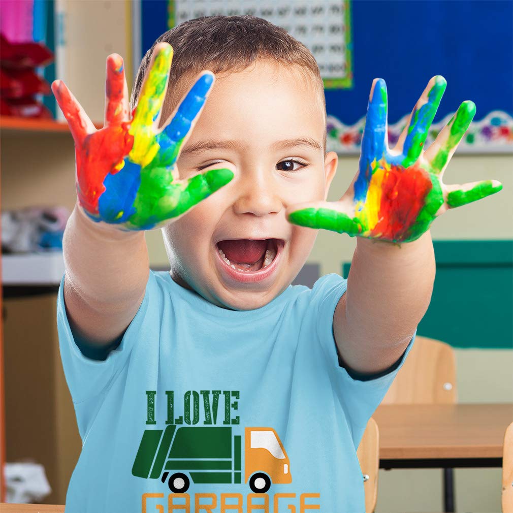 Funny Toddler T-Shirt 'I Love Garbage Trucks' - Cute Truck Themed Tee for Boys & Girls - Soft Cotton Baby Clothes for Playtime & Outdoor Activities