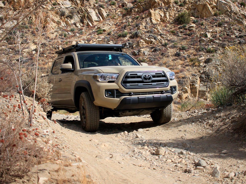 2005-2023 Toyota Tacoma Slimline II Roof Rack Kit by Front Runner - Heavy Duty Aluminum Roof Rack System for Off-Road Adventures, Camping & Outdoor Gear Storage
