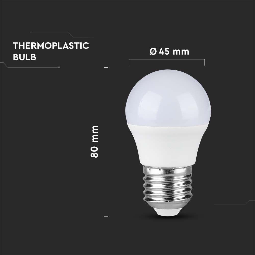 3 Pack E27 LED Bulb 4.5W Non-Dimmable (40W Equivalent) - Warm White Light for Home, Office & Indoor Lighting