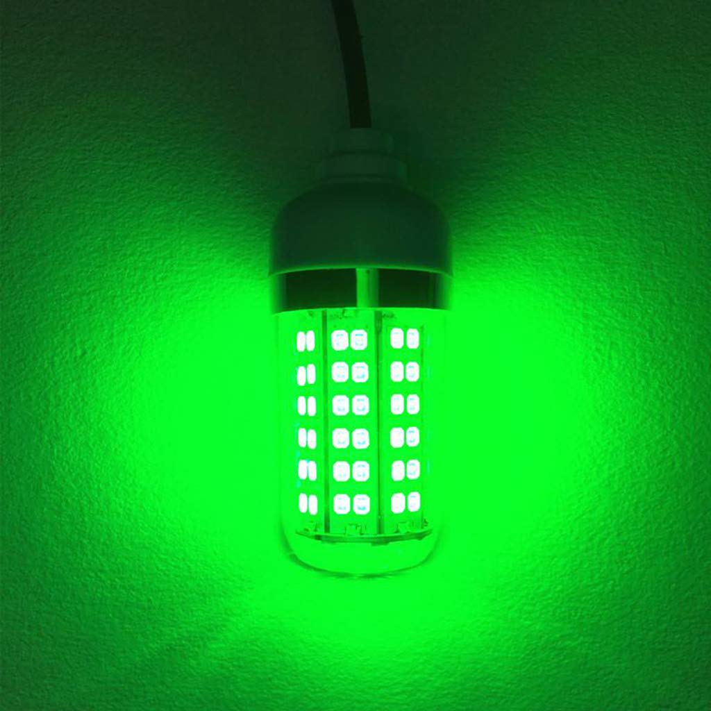 MYADDICTION IP68 Waterproof 12V LED Green Underwater Fishing Light - Attracts Prawns & Squid for Night Fishing | Durable Submersible Lamp for Boats, Docks & Ice Fishing | Perfect Bait Light for Saltwater & Freshwater Fishing