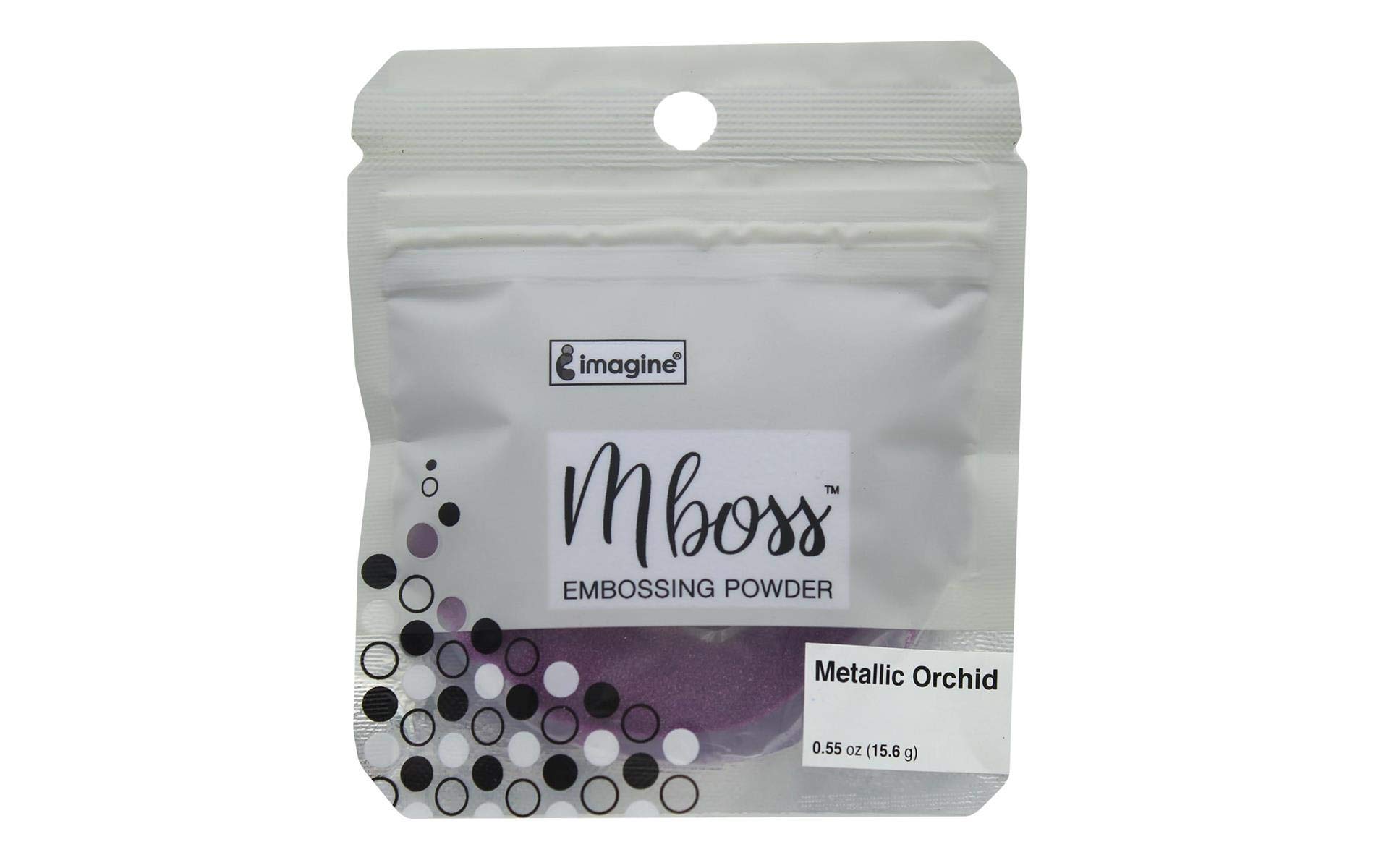 Imagine Mboss Metallic Orchid Embossing Powder for Card Making, Scrapbooking & DIY Crafts - Premium Heat-Activated Crafting Powder for Stunning Designs