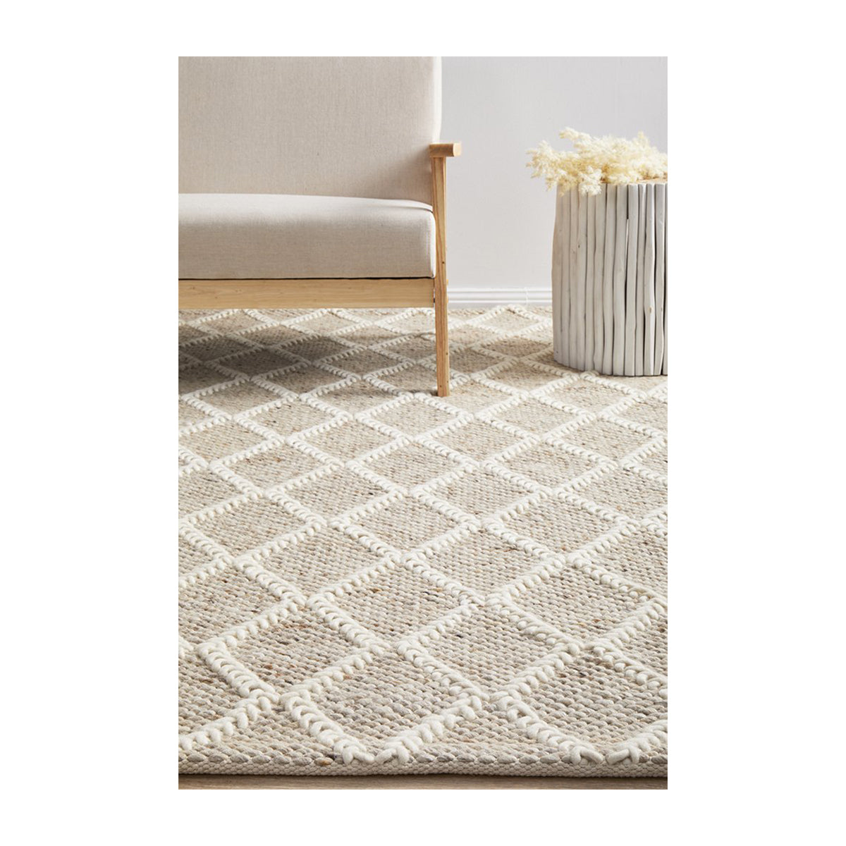 Premium Huxley Handwoven Natural Jute Rug - Soft & Durable for Living Room, Bedroom, or Nursery Decor