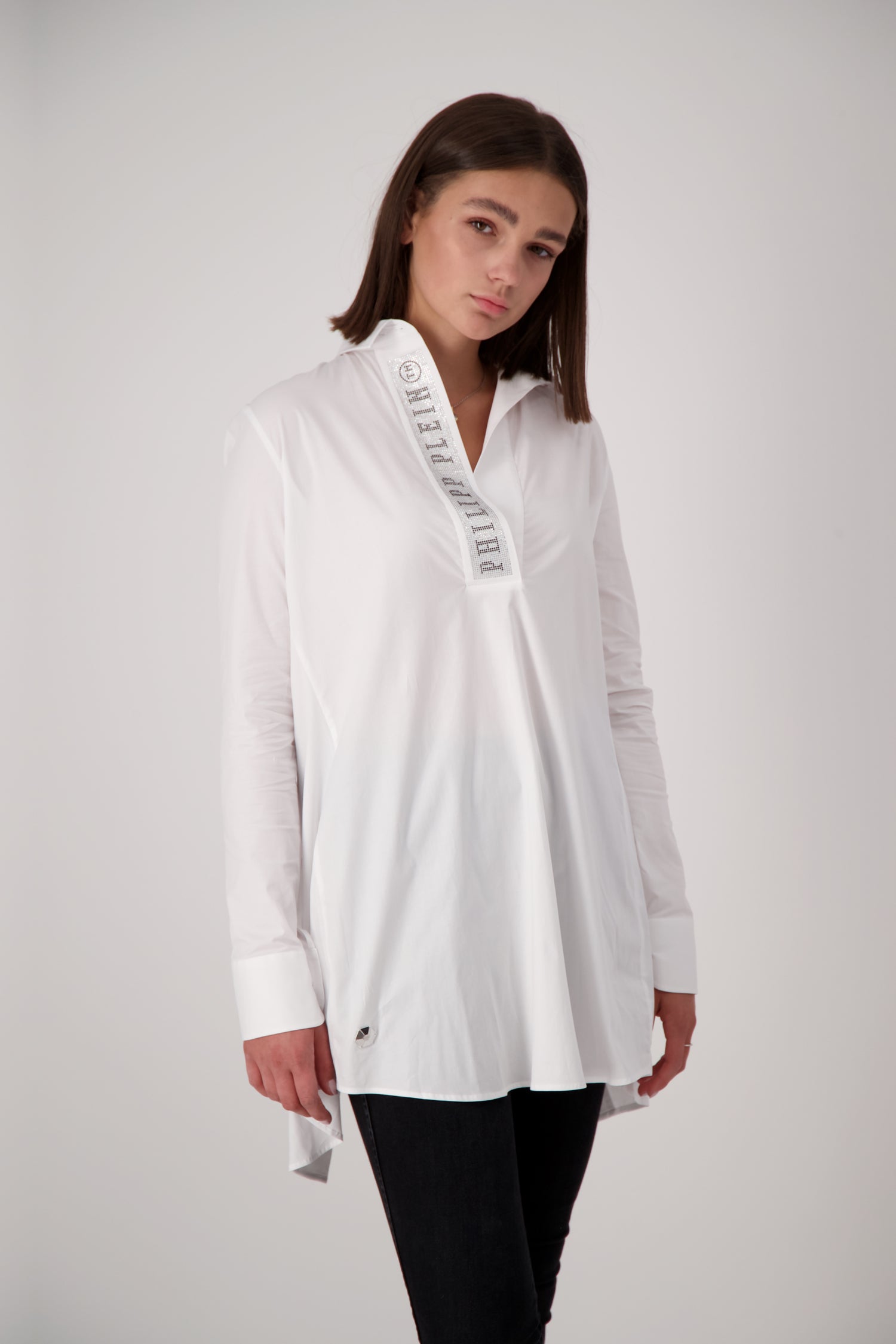 Philipp Plein Crystal Embellished Shirt for Men - Luxury Designer Fashion for Parties & Special Occasions