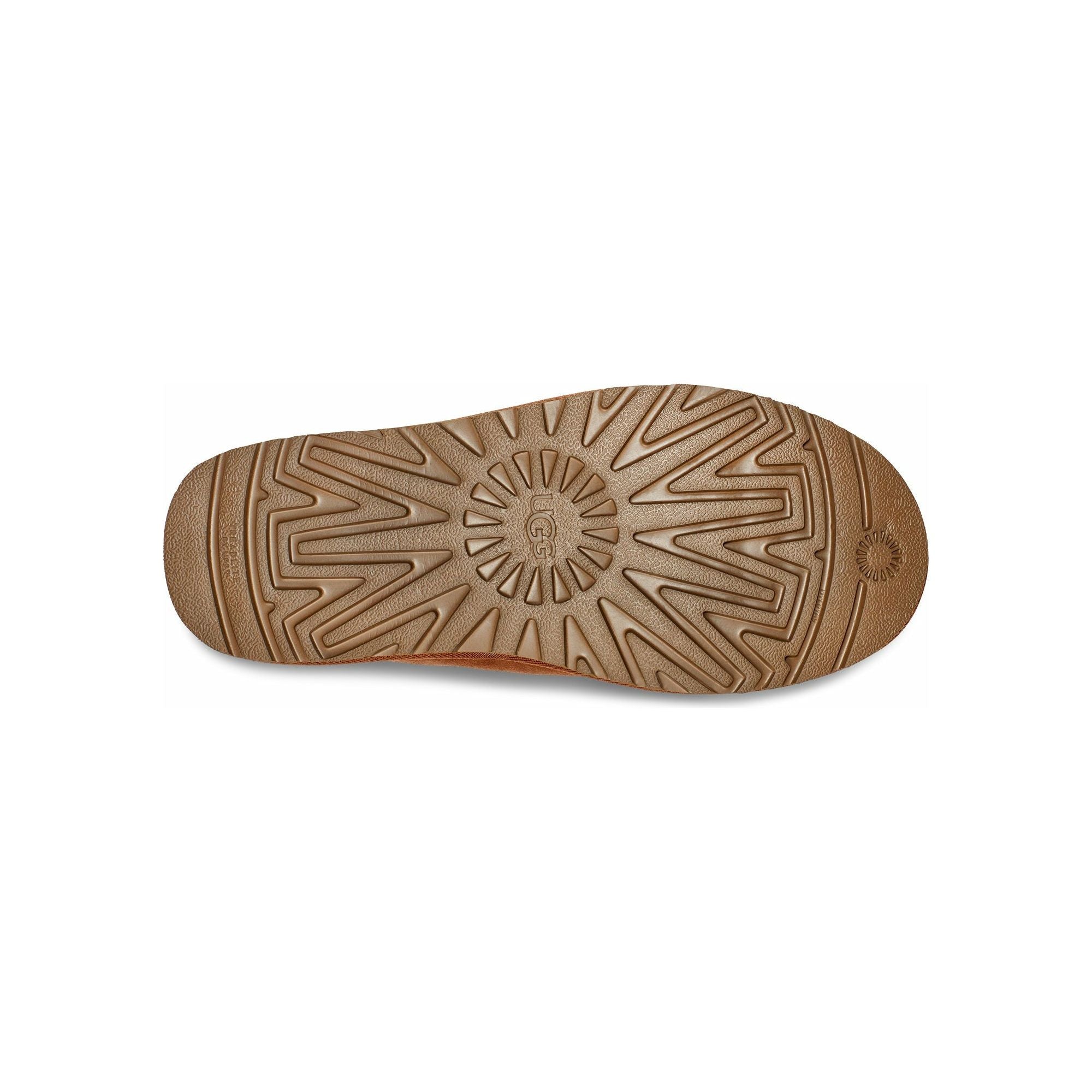 UGG Men's Neuman Slippers - Chestnut Brown Genuine Sheepskin Indoor/Outdoor House Shoes for Comfort & Warmth - Perfect for Winter Lounging, Home Office & Cozy Evenings