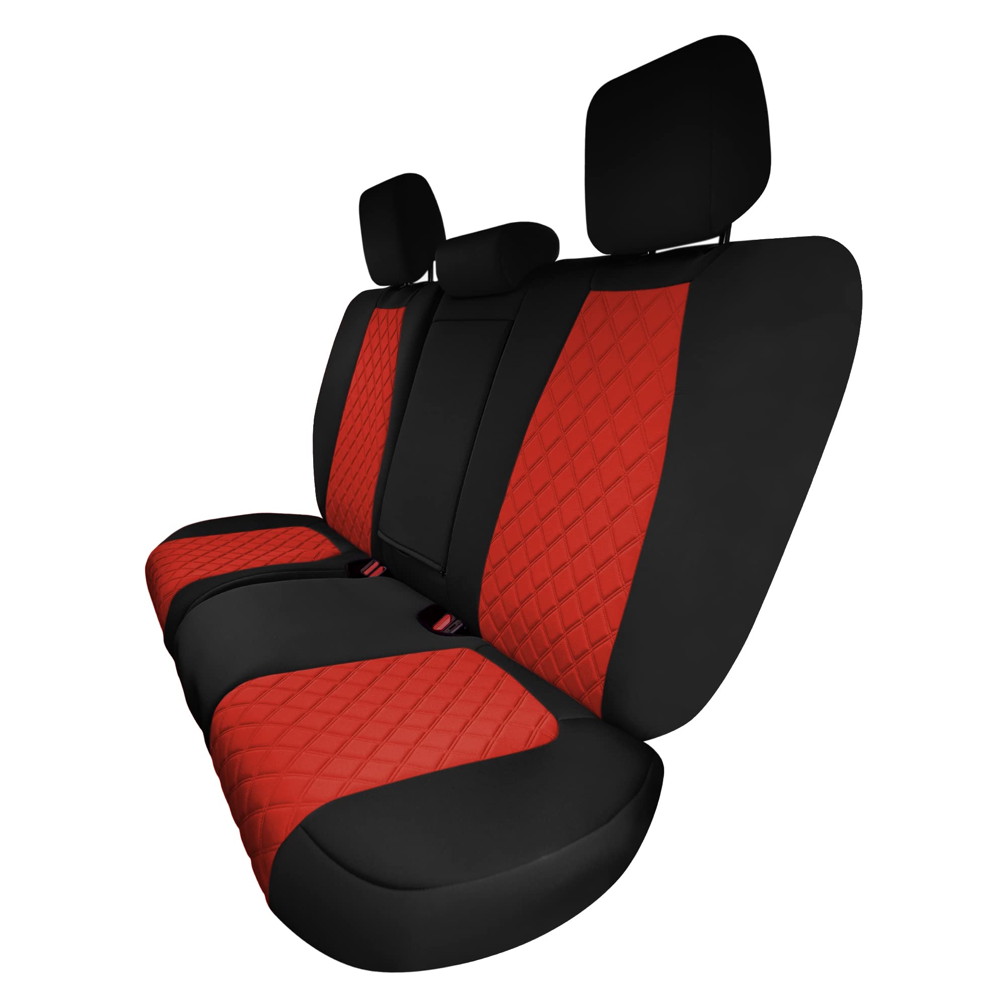 Custom Fit Neoprene Seat Covers for Honda CR-V LX/EX/EX-L (2017-2022) - Water Resistant Neosupreme Rear Seat Covers in Red | Perfect for Road Trips, Family Protection & Spill Prevention